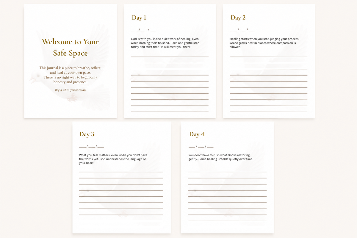Safe Space Sanctuary™ Guided Healing Journal
