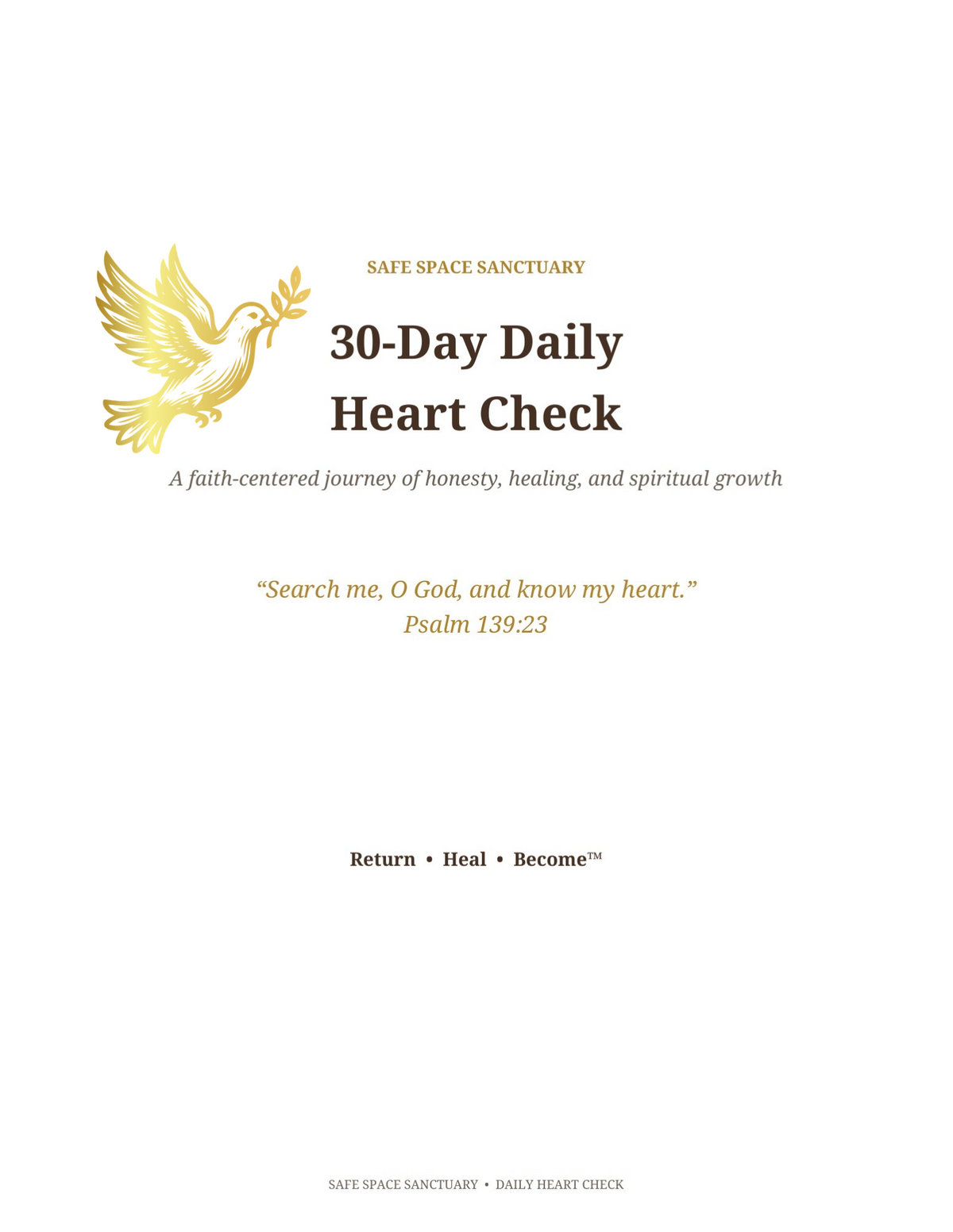 30-Day Daily Heart Check 💛 Digital & Printable Journal